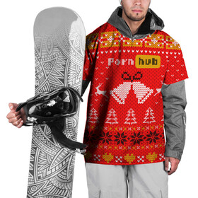 Накидка на куртку 3D с принтом Pornhub рождественский свитер в Тюмени, 100% полиэстер |  | 2021 | christmas | knit | knitted | merch | new year | sweater | ugly sweater | вязанный | вязяный | зимний | лого | логотип | мерч | новый год | олени | рождественский | рождество