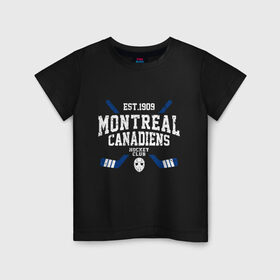 Детская футболка хлопок с принтом Монреаль Канадиенс в Тюмени, 100% хлопок | круглый вырез горловины, полуприлегающий силуэт, длина до линии бедер | Тематика изображения на принте: canadiens | hockey | montreal | montreal canadiens | nhl | usa | канадиенс | монреаль | монреаль канадиенс | нхл | спорт | сша | хоккей | шайба