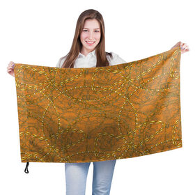 Флаг 3D с принтом Chane в Тюмени, 100% полиэстер | плотность ткани — 95 г/м2, размер — 67 х 109 см. Принт наносится с одной стороны | chane | cool | fashion | hype | pattern | круто | мода | узор | хайп | цепь