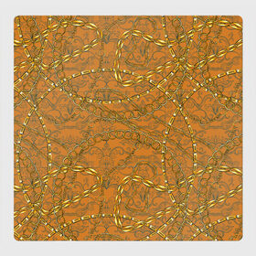 Магнитный плакат 3Х3 с принтом Chane в Тюмени, Полимерный материал с магнитным слоем | 9 деталей размером 9*9 см | chane | cool | fashion | hype | pattern | круто | мода | узор | хайп | цепь