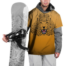 Накидка на куртку 3D с принтом Леопард в Тюмени, 100% полиэстер |  | Тематика изображения на принте: big cat | cat | leopard | кот | кошка | леопард