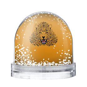Снежный шар с принтом Леопард в Тюмени, Пластик | Изображение внутри шара печатается на глянцевой фотобумаге с двух сторон | big cat | cat | leopard | кот | кошка | леопард