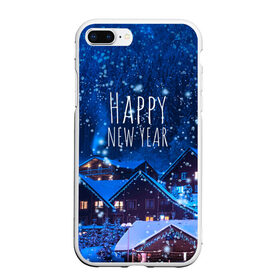 Чехол для iPhone 7Plus/8 Plus матовый с принтом Happy New Year в Тюмени, Силикон | Область печати: задняя сторона чехла, без боковых панелей | 