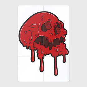 Магнитный плакат 2Х3 с принтом Кровавый череп в Тюмени, Полимерный материал с магнитным слоем | 6 деталей размером 9*9 см | 