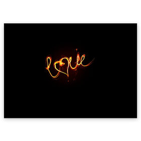 Поздравительная открытка с принтом Огненная любовь в Тюмени, 100% бумага | плотность бумаги 280 г/м2, матовая, на обратной стороне линовка и место для марки
 | Тематика изображения на принте: любовь | огненная надпись | позитив. | романтика | сердце | я люблю
