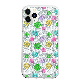 Чехол для iPhone 11 Pro Max матовый с принтом Пасхальные яйца в Тюмени, Силикон |  | cage | easter | eggs | flowers | lines | pattern | peas | rabbit | spiral | горох | клетка | кролик | линии | пасха | спираль | узор | цветы | яйца