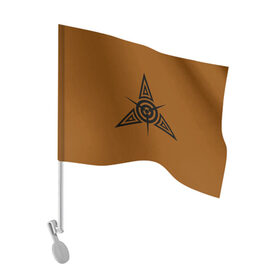 Флаг для автомобиля с принтом Авиатор тату в Тюмени, 100% полиэстер | Размер: 30*21 см | авиация | винт самолёта. | знаки | самолёты | симметрия | татуировка | узоры