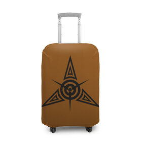 Чехол для чемодана 3D с принтом Авиатор тату в Тюмени, 86% полиэфир, 14% спандекс | двустороннее нанесение принта, прорези для ручек и колес | авиация | винт самолёта. | знаки | самолёты | симметрия | татуировка | узоры