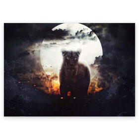 Поздравительная открытка с принтом Львица в Тюмени, 100% бумага | плотность бумаги 280 г/м2, матовая, на обратной стороне линовка и место для марки
 | Тематика изображения на принте: cat | kitten | kitty | lion | pet | tiger | арт | взгляд | животные | кот | котёнок | коты | котятки | котятушки | кошечки | кошка | кошки | лев | мордочка | тигр