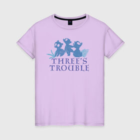 Женская футболка хлопок с принтом Threes Trouble в Тюмени, 100% хлопок | прямой крой, круглый вырез горловины, длина до линии бедер, слегка спущенное плечо | Тематика изображения на принте: brave | merida | pixar | vdzabma | мерида | пиксар | храбрая | храбрая сердцем