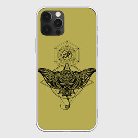 Чехол для iPhone 12 Pro Max с принтом Скат тату в Тюмени, Силикон |  | глаза | знаки | морские обитатели | око фараона | символы | татуировки | узоры. | электрический скат