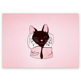 Поздравительная открытка с принтом Любовь в Тюмени, 100% бумага | плотность бумаги 280 г/м2, матовая, на обратной стороне линовка и место для марки
 | Тематика изображения на принте: cat | cats | heart | i | love | night | sleep | вечер | жарко | зима | кот | котенок | котик | котэ | котяра | котята | кошка | люблю | любовь | нежное | нежный | ночь | сердечко | сердце | сон | спать | тепло | холод | холодно | я
