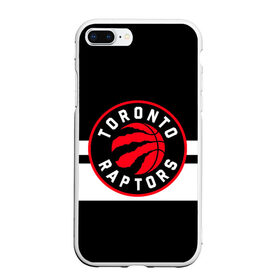 Чехол для iPhone 7Plus/8 Plus матовый с принтом TORONTO RAPTORS в Тюмени, Силикон | Область печати: задняя сторона чехла, без боковых панелей | basketball | canada | logo | nba | raptors | sport | team | toronto | usa | баскетбол | канада | логотип | мяч | нба | полосы | рэпторс | спорт | сша | торонто | черный