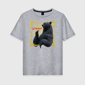 Женская футболка хлопок Oversize с принтом Untamed в Тюмени, 100% хлопок | свободный крой, круглый ворот, спущенный рукав, длина до линии бедер
 | brave | merida | pixar | vdzabma | мерида | пиксар | храбрая | храбрая сердцем