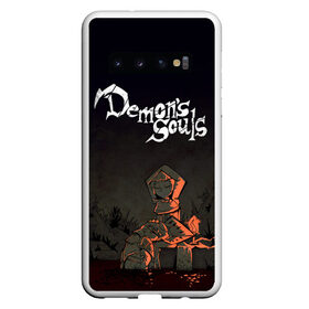 Чехол для Samsung Galaxy S10 с принтом Demons souls в Тюмени, Силикон | Область печати: задняя сторона чехла, без боковых панелей | Тематика изображения на принте: dark souls | demon souls | demons souls | demons souls remastered | git gud | гит гуд | дарк соулз | демон соулз