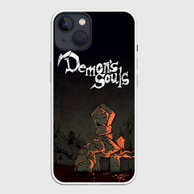 Чехол для iPhone 13 с принтом Demons souls в Тюмени,  |  | Тематика изображения на принте: dark souls | demon souls | demons souls | demons souls remastered | git gud | гит гуд | дарк соулз | демон соулз