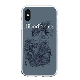 Чехол для iPhone XS Max матовый с принтом Bloodborne в Тюмени, Силикон | Область печати: задняя сторона чехла, без боковых панелей | dark souls | demon souls | demons souls | demons souls remastered | git gud | гит гуд | дарк соулз | демон соулз