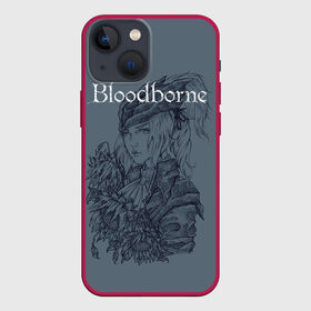 Чехол для iPhone 13 mini с принтом Bloodborne в Тюмени,  |  | Тематика изображения на принте: dark souls | demon souls | demons souls | demons souls remastered | git gud | гит гуд | дарк соулз | демон соулз
