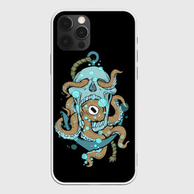 Чехол для iPhone 12 Pro Max с принтом ЧЕРЕП И ЩУПАЛЬЦА в Тюмени, Силикон |  | sea | skull | tantecls | water | вода | глаз | голова | море | морская | океан | осьминог | череп | щупальца | якорь