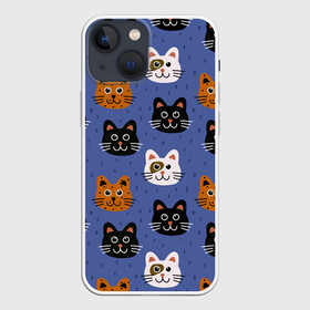 Чехол для iPhone 13 mini с принтом Котики в Тюмени,  |  | cat | арткот | кот | котики.кошки | коты арт | паттерн кот