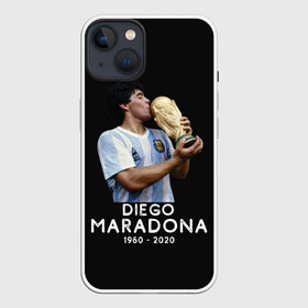 Чехол для iPhone 13 с принтом Diego Maradona в Тюмени,  |  | Тематика изображения на принте: 10 | 1960 | 2020 | argentina | barcelona | diego | football | legend | leo | lionel | maradona | messi | retro | rip | soccer | аргентина | барселона | бога | диего | легенда | лионель | марадона | месси | мяч | ретро | рука | форма | футбол