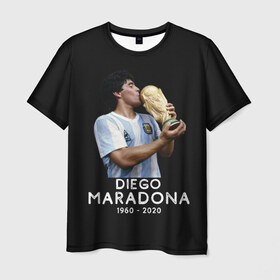 Мужская футболка 3D с принтом Diego Maradona в Тюмени, 100% полиэфир | прямой крой, круглый вырез горловины, длина до линии бедер | Тематика изображения на принте: 10 | 1960 | 2020 | argentina | barcelona | diego | football | legend | leo | lionel | maradona | messi | retro | rip | soccer | аргентина | барселона | бога | диего | легенда | лионель | марадона | месси | мяч | ретро | рука | форма | футбол