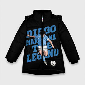 Зимняя куртка для девочек 3D с принтом Diego Maradona в Тюмени, ткань верха — 100% полиэстер; подклад — 100% полиэстер, утеплитель — 100% полиэстер. | длина ниже бедра, удлиненная спинка, воротник стойка и отстегивающийся капюшон. Есть боковые карманы с листочкой на кнопках, утяжки по низу изделия и внутренний карман на молнии. 

Предусмотрены светоотражающий принт на спинке, радужный светоотражающий элемент на пуллере молнии и на резинке для утяжки. | 10 | 1960 | 2020 | argentina | barcelona | diego | football | legend | leo | lionel | maradona | messi | retro | rip | soccer | аргентина | барселона | бога | диего | легенда | лионель | марадона | месси | мяч | ретро | рука | форма | футбол