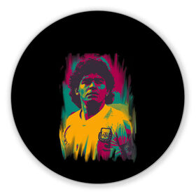 Коврик для мышки круглый с принтом Diego Maradona в Тюмени, резина и полиэстер | круглая форма, изображение наносится на всю лицевую часть | Тематика изображения на принте: 10 | 1960 | 2020 | argentina | barcelona | diego | football | legend | leo | lionel | maradona | messi | retro | rip | soccer | аргентина | барселона | бога | диего | легенда | лионель | марадона | месси | мяч | ретро | рука | форма | футбол