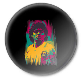 Значок с принтом Diego Maradona в Тюмени,  металл | круглая форма, металлическая застежка в виде булавки | Тематика изображения на принте: 10 | 1960 | 2020 | argentina | barcelona | diego | football | legend | leo | lionel | maradona | messi | retro | rip | soccer | аргентина | барселона | бога | диего | легенда | лионель | марадона | месси | мяч | ретро | рука | форма | футбол