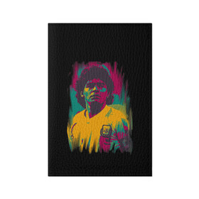 Обложка для паспорта матовая кожа с принтом Diego Maradona в Тюмени, натуральная матовая кожа | размер 19,3 х 13,7 см; прозрачные пластиковые крепления | Тематика изображения на принте: 10 | 1960 | 2020 | argentina | barcelona | diego | football | legend | leo | lionel | maradona | messi | retro | rip | soccer | аргентина | барселона | бога | диего | легенда | лионель | марадона | месси | мяч | ретро | рука | форма | футбол