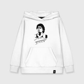 Детская толстовка хлопок с принтом Diego Maradona в Тюмени, 100% хлопок | Круглый горловой вырез, эластичные манжеты, пояс, капюшен | 10 | 1960 | 2020 | argentina | barcelona | diego | football | legend | leo | lionel | maradona | messi | retro | rip | soccer | автограф | аргентина | барселона | бога | диего | легенда | лионель | марадона | месси | мяч | ретро | роспись | р