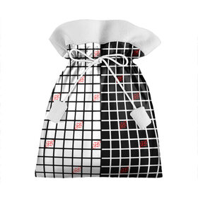 Подарочный 3D мешок с принтом Разносторонняя сетка Fumrre в Тюмени, 100% полиэстер | Размер: 29*39 см | Тематика изображения на принте: fashion | fire | hip hop | rap | street style | top | мода. черно белое | рэп | топ | уличный стиль | хип хоп