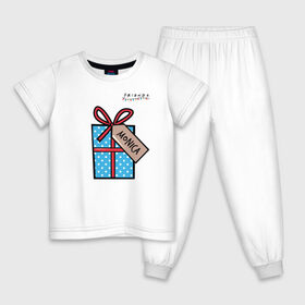 Детская пижама хлопок с принтом Friends. Подарок Monica в Тюмени, 100% хлопок |  брюки и футболка прямого кроя, без карманов, на брюках мягкая резинка на поясе и по низу штанин
 | christmas | friends | gift | monica | vdkarsve | xmas | друзья | новый год | подарок | сериал