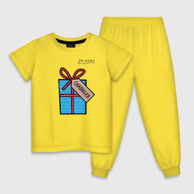Детская пижама хлопок с принтом Friends. Подарок Chandler в Тюмени, 100% хлопок |  брюки и футболка прямого кроя, без карманов, на брюках мягкая резинка на поясе и по низу штанин
 | christmas | friends | gift | monica | vdkarsve | xmas | друзья | новый год | подарок | сериал