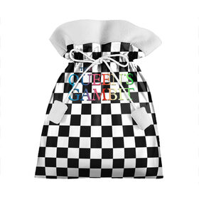 Подарочный 3D мешок с принтом THE QUEENS GAMBIT в Тюмени, 100% полиэстер | Размер: 29*39 см | beth harmon | chess | queens gambit | the queens gambit | аня тейлор джой | бет хармон | нетфликс | ход королевы | шахматы