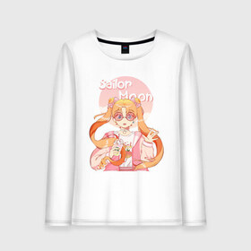 Женский лонгслив хлопок с принтом Sailor Moon Coffee в Тюмени, 100% хлопок |  | anime | animegirl | cute | kavai | kavaii | madara | manga | sailor | sailorchibimoon | sailorjupiter | sailormars | sailormercury | sailormoon | sailormooncrystal | sailorvenus | usagi | usagitsukino | аниме | анимесейлормун | каваи | сейлормун