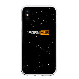 Чехол для iPhone XS Max матовый с принтом Pornhub в Тюмени, Силикон | Область печати: задняя сторона чехла, без боковых панелей | Тематика изображения на принте: black | черный