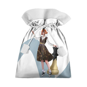 Подарочный 3D мешок с принтом Ход Королевы в Тюмени, 100% полиэстер | Размер: 29*39 см | beth harmon | chess | queens gambit | the queens gambit | аня тейлор джой | бет хармон | нетфликс | ход королевы | шахматы