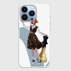 Чехол для iPhone 13 Pro с принтом Ход Королевы в Тюмени,  |  | beth harmon | chess | queens gambit | the queens gambit | аня тейлор джой | бет хармон | нетфликс | ход королевы | шахматы