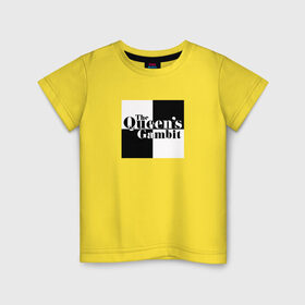 Детская футболка хлопок с принтом Ход королевы / The Que в Тюмени, 100% хлопок | круглый вырез горловины, полуприлегающий силуэт, длина до линии бедер | gambit | the queens 