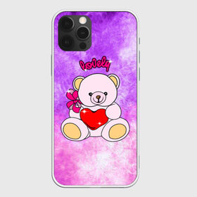 Чехол для iPhone 12 Pro Max с принтом Lovely bear в Тюмени, Силикон |  | bear | love is | teddy | богиня | валентина | влюбленный | девушке | дочь | жена | игрушка | лучшая | любимая | люблю | мама | марта | медведь | медведь с сердцем | медвежата | мишка тедди | плюшевые | подарок
