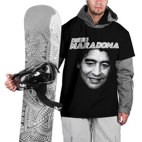 Накидка на куртку 3D с принтом Диего Марадона в Тюмени, 100% полиэстер |  | diego | diego armando maradona | maradona | аргентина | диего | король | легенда | марадона | нападающий | полузащитник | футбол | футболист