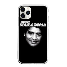 Чехол для iPhone 11 Pro Max матовый с принтом Диего Марадона в Тюмени, Силикон |  | diego | diego armando maradona | maradona | аргентина | диего | король | легенда | марадона | нападающий | полузащитник | футбол | футболист