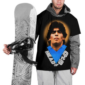 Накидка на куртку 3D с принтом Diego Maradona в Тюмени, 100% полиэстер |  | diego | diego armando maradona | legend | maradona | аргентина | диего | король | легенда | марадона | нападающий | полузащитник | футбол | футболист