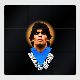 Магнитный плакат 3Х3 с принтом Diego Maradona в Тюмени, Полимерный материал с магнитным слоем | 9 деталей размером 9*9 см | diego | diego armando maradona | legend | maradona | аргентина | диего | король | легенда | марадона | нападающий | полузащитник | футбол | футболист