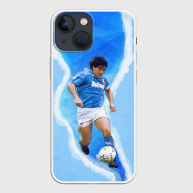 Чехол для iPhone 13 mini с принтом Диего Армандо в Тюмени,  |  | 10 номер | diego | football | maradona | maradonna | арегнтина | бога | диего | марадона | марадонна | ретро | рука | сборная аргентины | футбол | футболист