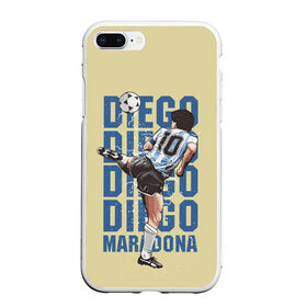 Чехол для iPhone 7Plus/8 Plus матовый с принтом Diego Diego в Тюмени, Силикон | Область печати: задняя сторона чехла, без боковых панелей | 10 номер | diego | football | maradona | maradonna | арегнтина | бога | диего | марадона | марадонна | ретро | рука | сборная аргентины | футбол | футболист