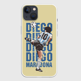 Чехол для iPhone 13 с принтом Diego Diego в Тюмени,  |  | 10 номер | diego | football | maradona | maradonna | арегнтина | бога | диего | марадона | марадонна | ретро | рука | сборная аргентины | футбол | футболист