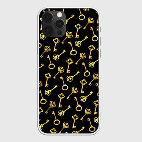 Чехол для iPhone 12 Pro Max с принтом Золотые ключики в Тюмени, Силикон |  | gold | golden | hipster | pattern | retro | винтаж | волшебный | джаз | замок | золотистый | золото | золотой ключик | империя | классика | ключ | ключик | корона | открытие | паттерн | ретро стиль | символ | сказочный