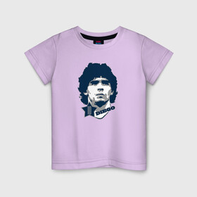 Детская футболка хлопок с принтом Diego 10 в Тюмени, 100% хлопок | круглый вырез горловины, полуприлегающий силуэт, длина до линии бедер | 10 | el diego | legend | maradona | аргентина | легенда | марадона | форма